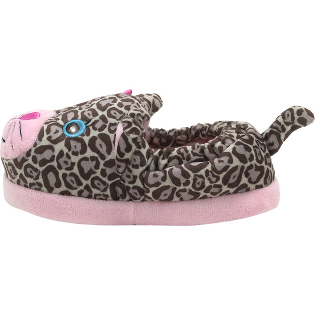 Emelie Leopard Slippers, Pink/Brown - Slippers - 2