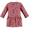 Circus Printed Dress, Dusty Rose - Dresses - 2