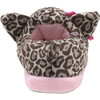 Emelie Leopard Slippers, Pink/Brown - Slippers - 4 - thumbnail