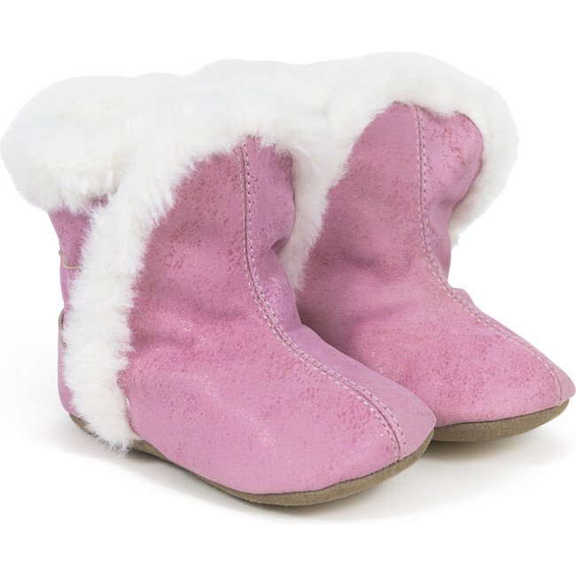 Classic Faux Fur Boots, Pink