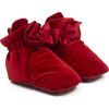 Holiday Bow Snap Booties, Red - Booties - 1 - thumbnail