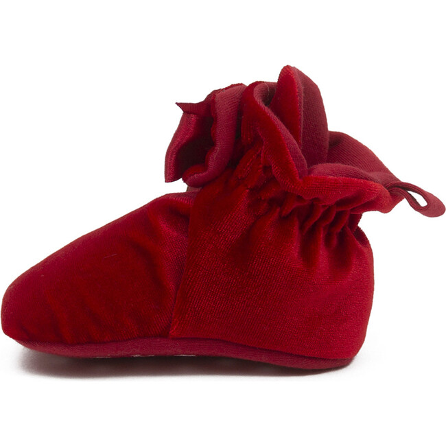 Holiday Bow Snap Booties, Red - Booties - 2