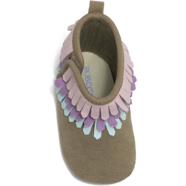 Fringe Boots, Pastel/Brown - Boots - 6