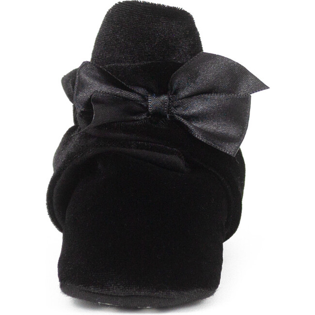 Holiday Bow Snap Booties, Black - Booties - 3