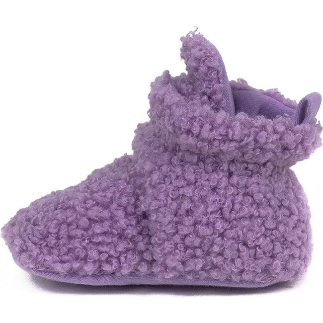 Sherpa Snap Booties, Lavender