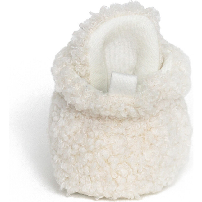 Sherpa Snap Booties, Ivory - Booties - 4