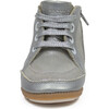 Migo Leather Sneakers, Silver - Sneakers - 3
