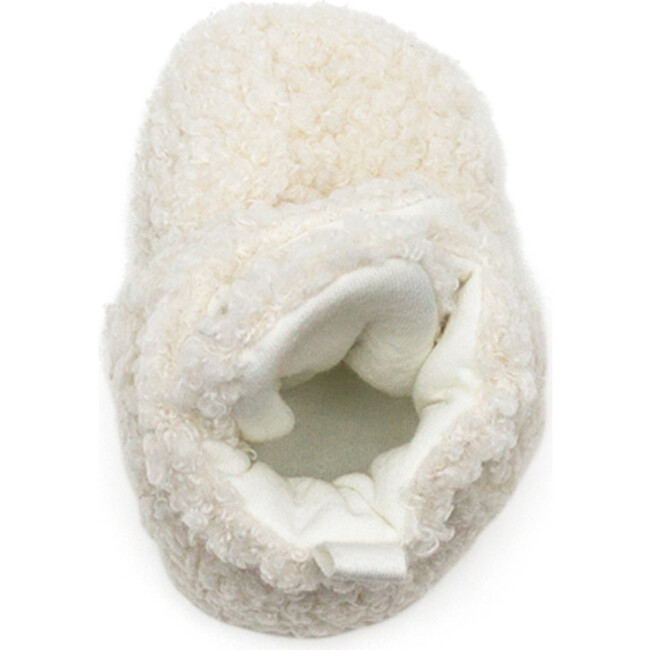 Sherpa Snap Booties, Ivory - Booties - 6