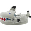 Shark Slippers, Grey - Slippers - 2 - thumbnail