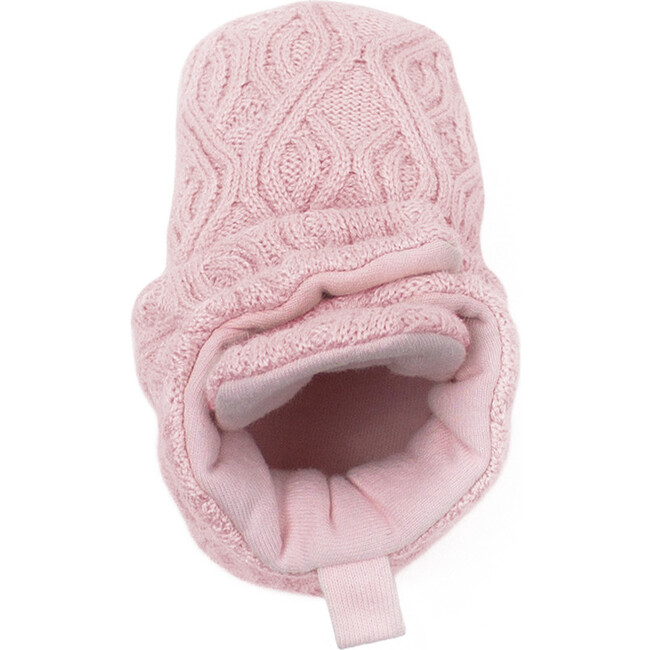 Darla Knit Snap Booties, Pink - Booties - 6