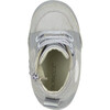 Migo Leather Sneakers, Silver - Sneakers - 6 - thumbnail