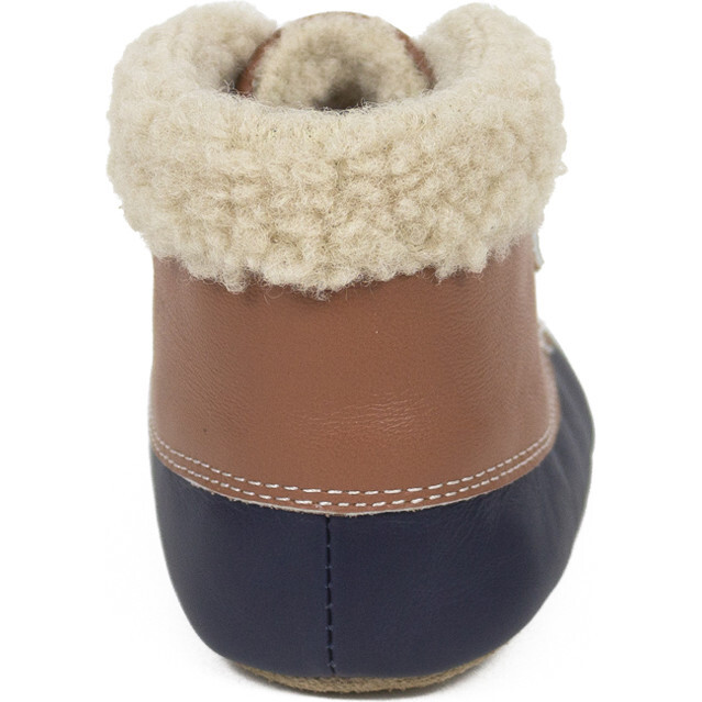 Connor Faux Fur Boot, Navy/Brown - Boots - 4