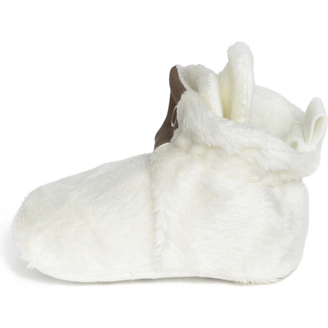 Miles Faux Fur Snap Booties, Ivory - Booties - 2