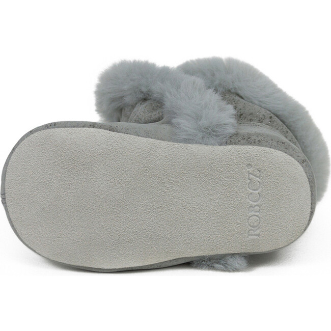 Classic Faux Fur Boots, Grey - Boots - 5