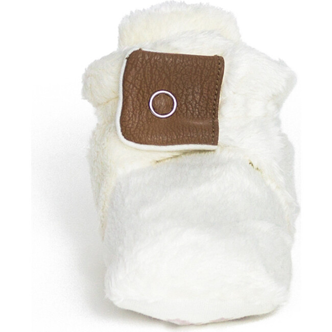 Miles Faux Fur Snap Booties, Ivory - Booties - 3