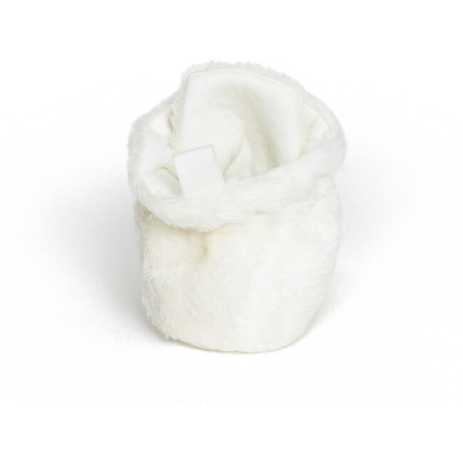 Miles Faux Fur Snap Booties, Ivory - Booties - 4