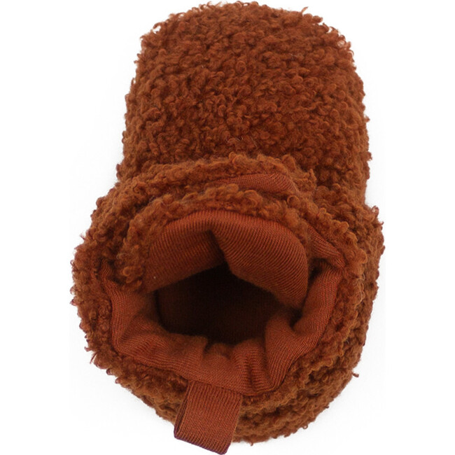 Sherpa Snap Booties, Ginger - Booties - 6