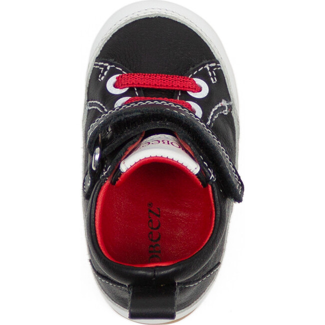 Mistan Leather Sneaker, Black - Sneakers - 6