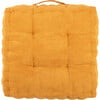 Gardenia Floor Pillow, Mustard - Pillows - 1 - thumbnail