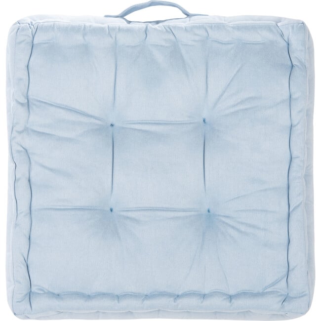 Gardenia Floor Pillow, Light Blue - Pillows - 3