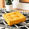 Gardenia Floor Pillow, Mustard - Pillows - 2