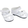 18" Doll Ankle Strap Dress Shoes, White - Doll Accessories - 1 - thumbnail