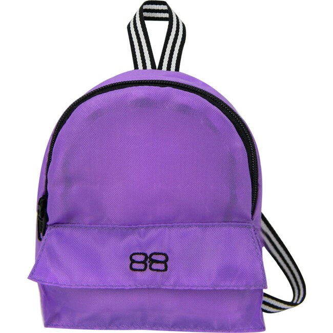 18" Doll Purple Nylon Backpack - Doll Accessories - 1