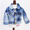 18" Doll Acid Washed Jean Jacket, Light Blue - Doll Accessories - 2