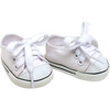 18" Doll Set of 3 Canvas Sneakers, Pink, White, and Blue - Doll Accessories - 2