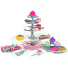 18" Doll Cupcake & Petit Four Set + Dessert Display Set, Pink - Doll Accessories - 1 - thumbnail