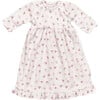 18" Doll Floral Print Nightgown, White - Doll Accessories - 1 - thumbnail