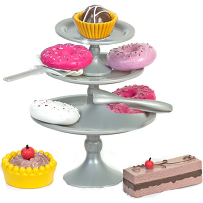 18" Doll Dessert & Display Set, Pink - Doll Accessories - 2