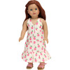 18" Doll Pineapple Print Maxi Dress, Ivory - Doll Accessories - 2