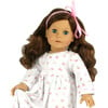 18" Doll Floral Print Nightgown, White - Doll Accessories - 3