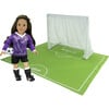 18" Doll Sports Net, Sports 1/2 Field & Soccer Ball Set, White - Doll Accessories - 1 - thumbnail