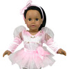 18" Doll Ballet Recital Set, Ballet Slippers & Tights, Light Pink - Doll Accessories - 2