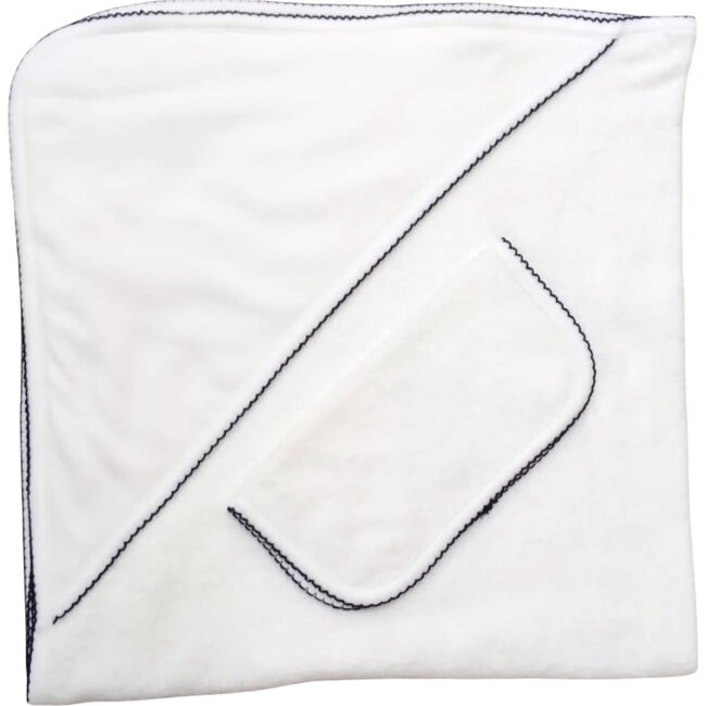 Picot Towel, Navy