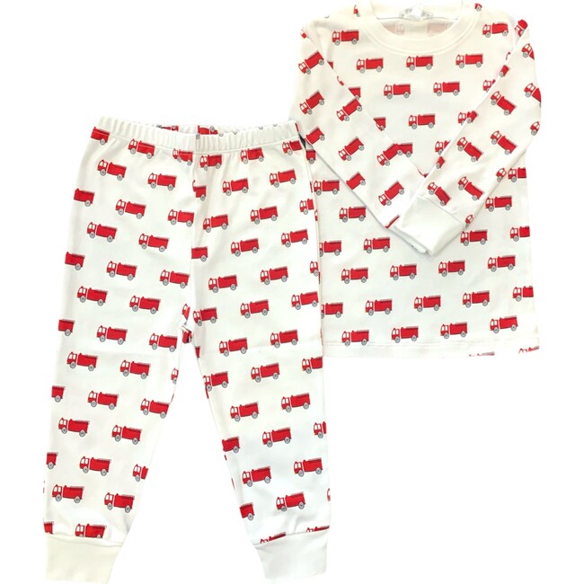 Fire Truck Two Piece Pajama Set - Benben Sleepwear | Maisonette