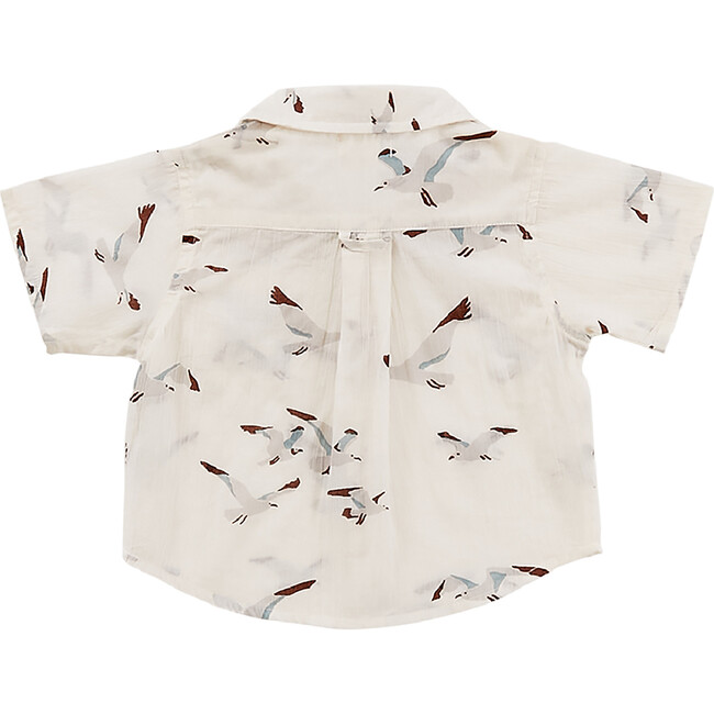 Baby Jack Shirt, Ivory Seagulls - Shirts - 3