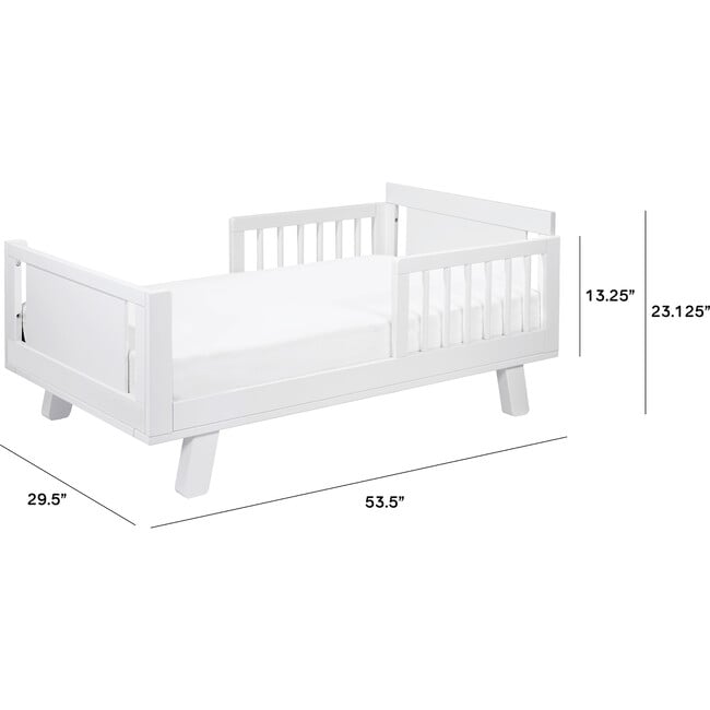 Junior Bed Conversion Kit for Hudson and Scoot Crib, White - Cribs - 3