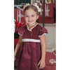 Crossed Dress, Maroon Corduroy - Dresses - 2