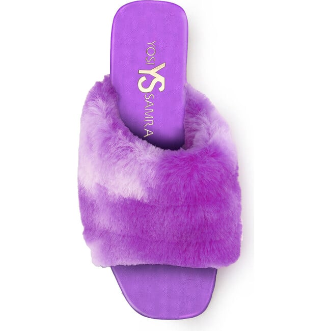 Miss Nora Faux Fur Slide, Purple Multi - Sandals - 3