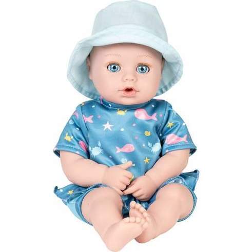 Beach Baby Doll with Sun-Activated Freckles, Clothes & Accessories Set - Baby Sunny - Dolls - 1