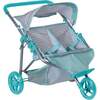 Twin Jogger Baby Doll Stroller - Zig Zag - Doll Accessories - 1 - thumbnail