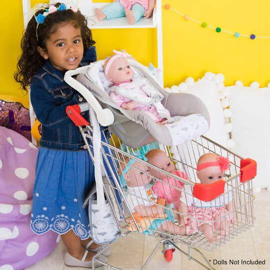 Twinkle Stars Car Seat, White Handle - Doll Accessories - 5