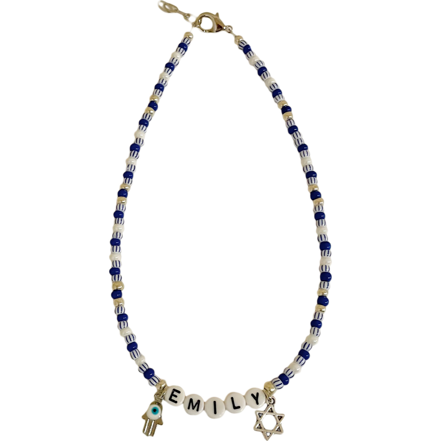Hanukkah Monogram Necklace - Necklaces - 1