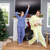 Men's Andy Cohen Stripe Long Sleeve PJ Pant Set, Yellow - Pajamas - 6