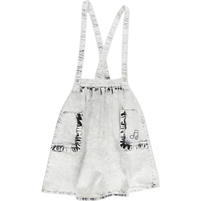 Pretty Midi Denim Skirt, Washed Black