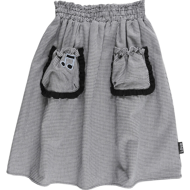 Song Midi Skirt, Check Houndstooth