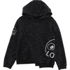 Poem Hooded Sweater, Black Flame - Jumpers - 1 - thumbnail